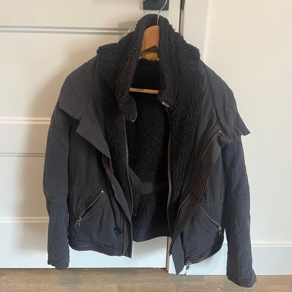 🇫🇷 Zadig & Voltaire Black Jacket/Coat - Picture 1 of 7